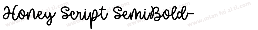 Honey Script SemiBold字体转换